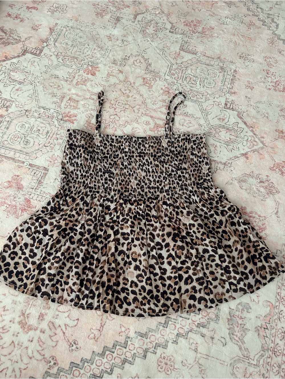Cheetah Print Babydoll Top